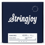 Stringjoy Light Guage (45-105) Long-Scale Nickel Wound Bass Guitar Strings