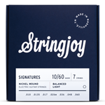 Stringjoy Signatures 7-String Balanced Light Guage (10-60) Nickel Wound Guitar Strings