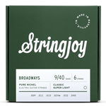 Stringjoy Broadways Classic Super Light Guage (9-40) Pure Nickel Guitar Strings