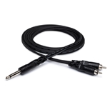 Hosa Y Cable - 1/4" TS to Dual RCA - 2m