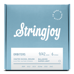 Stringjoy Orbiters Balanced Super Light Guage (9-42) Coated Nickel Wound Guitar Strings
