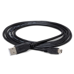 Hosa High-Speed USB Cable - Type A to Mini-B - 3ft