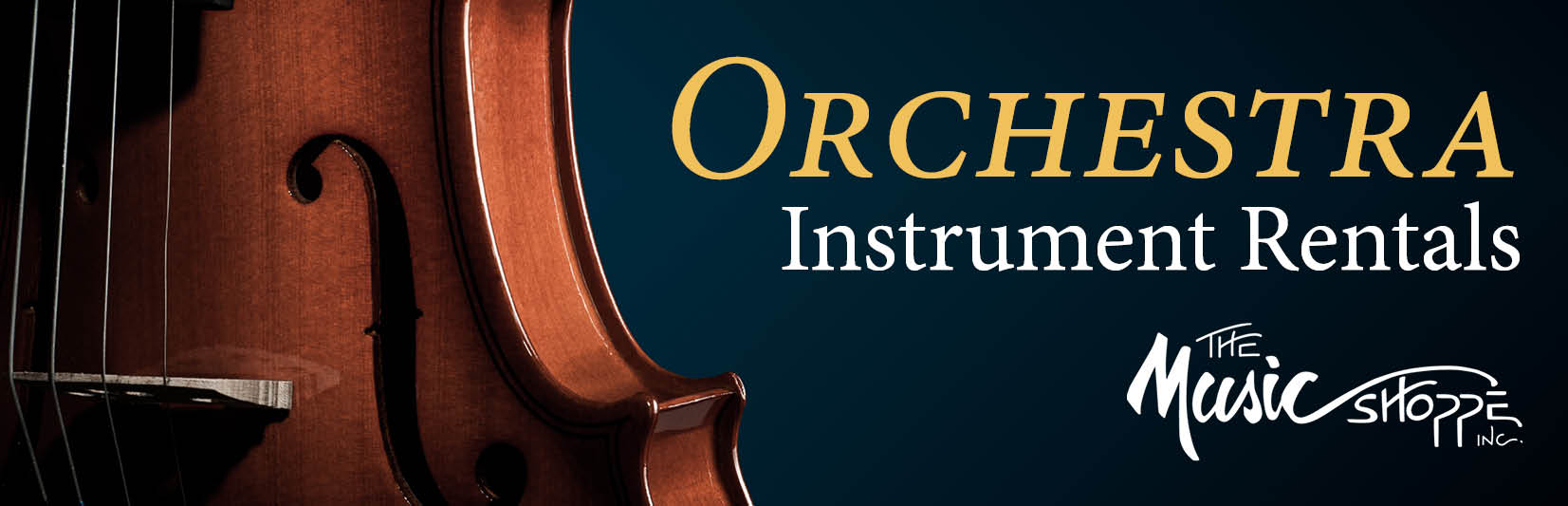 Orchestra Instrument Rentals from The Music Shoppe