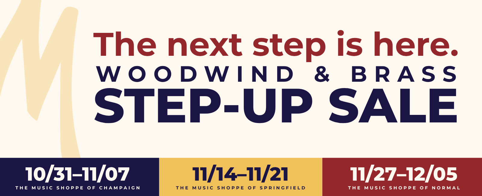 Woodwind and Brass Step-Up Sale