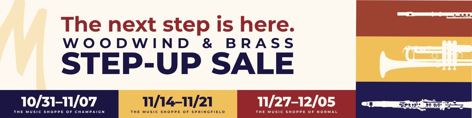 Woodwind and Brass Step-Up Sale