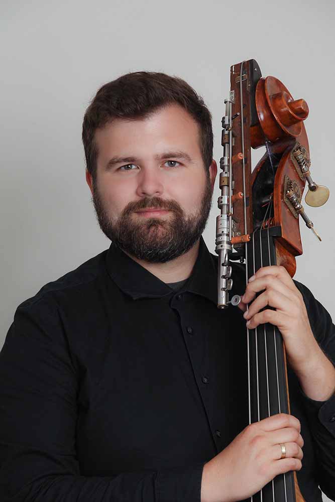 John St. Cyr, double bass lesson teacher at The Music Shoppe of Normal, Illinois