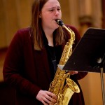 McKenzie Suter, saxophone lesson teacher at The Music Shoppe of Springfield, Illinois