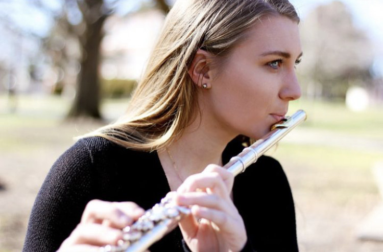 Cassie Metz, flute lesson teacher at The Music Shoppe in Springfield, Illinois