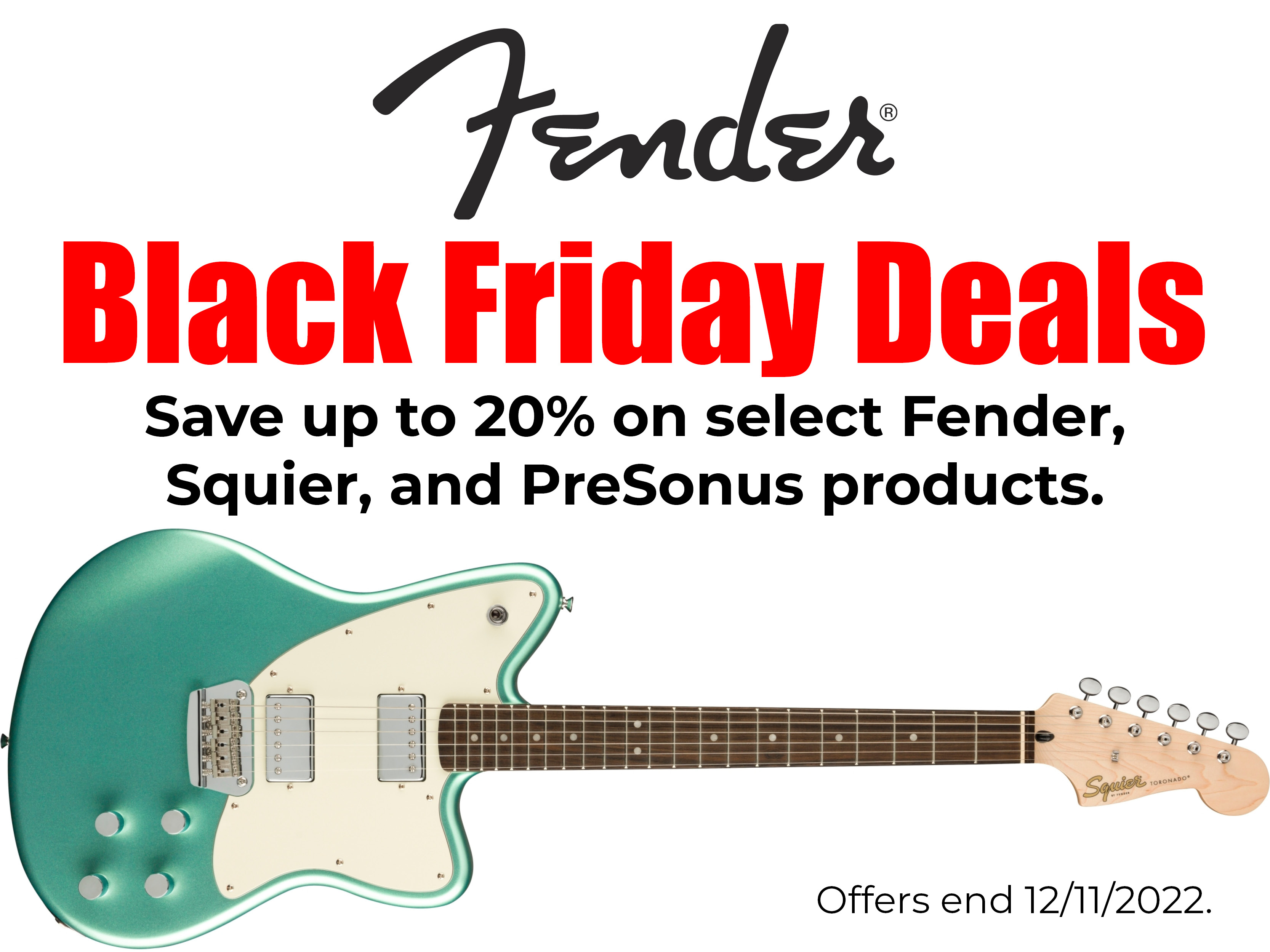 Fender Black Friday Deals