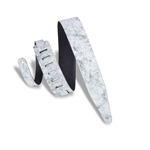 
							Image of Levy's Distressed Leather Guitar Strap - White