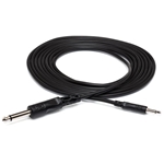 Hosa Mono Interconnect Cable - 3.5mm to 1/4" TS - 3ft