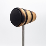 Low Boy Standard Leather Daddy Bass Drum Beater - Scorched w/ Black Stripe
