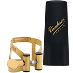 Vandoren LC57AP M|O Also Sax Ligature and Cap Set - Aged Gold