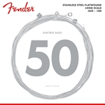 Fender Stainless Steel 9050's Flatwound Bass Strings - 050-100