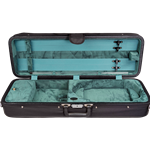 Bobelock Featherlite Oblong Velour Violin Case - BLACK/GRAY