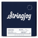 Stringjoy Light Guage (45-125) 5-String Long-Scale Nickel Wound Bass Strings