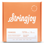 Stringjoy Foxwoods Medium Guage (13-56) Coated Phosphor Bronze Acoustic Guitar Strings