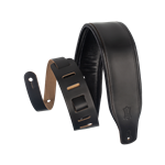 
							Image of Levy's Amped Series Leather Guitar Strap - Black
