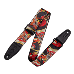 Levy's Eastern Harmony Series Guitar Strap - Red Dragon