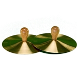 Solid Brass Cymbals w/ Knobs - 7", Pair