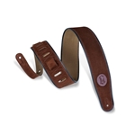 Levy's Signature Series Suede Guitar Strap MSS3-BRN