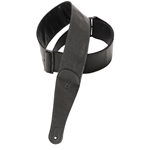 
							Image of Levy's 3" Garment Leather Black Guitar Strap M7GG3-BLK