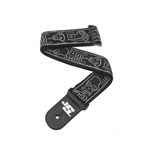 D'Addario Satriani Strap Skulls N Bones 50JS01