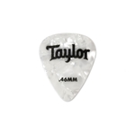 Taylor Celluloid 351 Guitar Picks - White Pearl 12 Pack