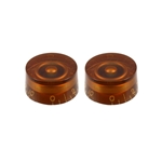 
							Image of Allparts Vintage Style Speed Knobs - Amber, Set of 2