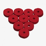 Ahead Red Cymbal Felts - 10-pack