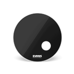 Evans EQ3 Smooth Black Reso Bass Drumhead