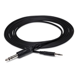 Hosa Stereo Interconnect Cable - 3.5mm TRS to 1/4" TRS - 10ft