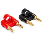 Hosa Dual Banana Connector - Wide Opening - 2pc