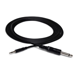 Hosa Mono Interconnect Cable - 1/4" TS to 3.5mm TRS - 10ft