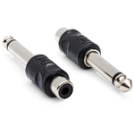 Hosa Adaptor - RCA to 1/4" TS - 2-Pack