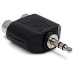 Hosa Adaptor - Dual RCA to 3.5mm TRS