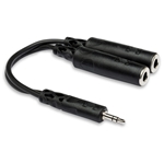 Hosa Y Cable - 3.5mm TRS to Dual 1/4" TRSF