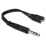 Hosa Y Cable - 1/4" TRS to Dual 3.5mm TRSF