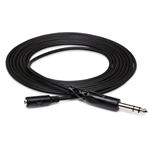 Hosa Headphone Adaptor Cable - 3.5mm TRS to 1/4" TRS - 10ft