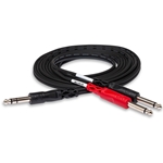 Hosa Insert Cable - 1/4" TRS to Dual 1/4" TS - 1 Meter