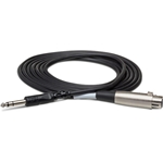 Hosa Balanced Interconnect Cable - XLR3F to 1/4" TRS - 5ft