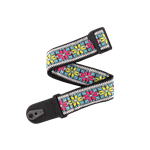 D'Addario Pad Lock Guitar Strap - Parallel Flowers