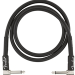 Fender Professional Instrument Cable - Black, 3ft - Angle/Angle
