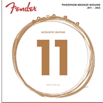 Fender Phosphor Bronze Wound Ball-End Guitar Strings - .011-.052