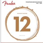 Fender Phosphor Bronze Ball-End Acoustic Guitar Strings - .012-.053