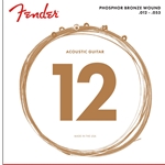 Fender Phosphor Bronze Ball-End Acoustic Guitar Strings - .012-.053