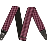 Fender Houndstooth Jacquard Guitar Strap - Pink