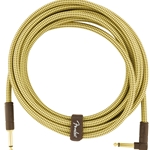 Fender Deluxe Series Tweed Cable - 15ft, Straight/Angled