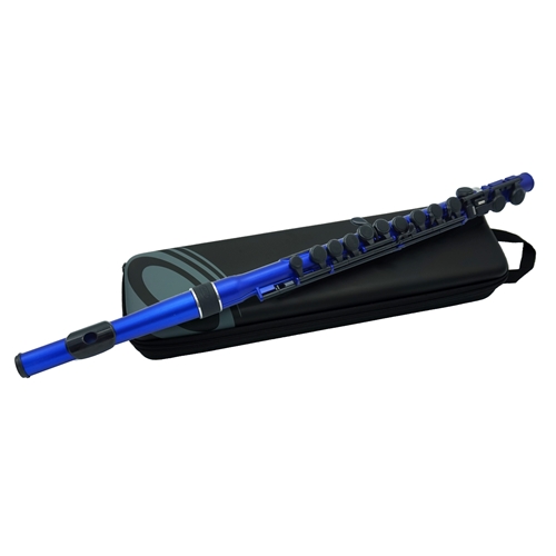 The Music Shoppe Nuvo Student Flute Blue Black