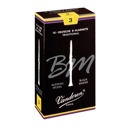 Vandoren Black Master Clarinet Reeds, Box/10 CR18